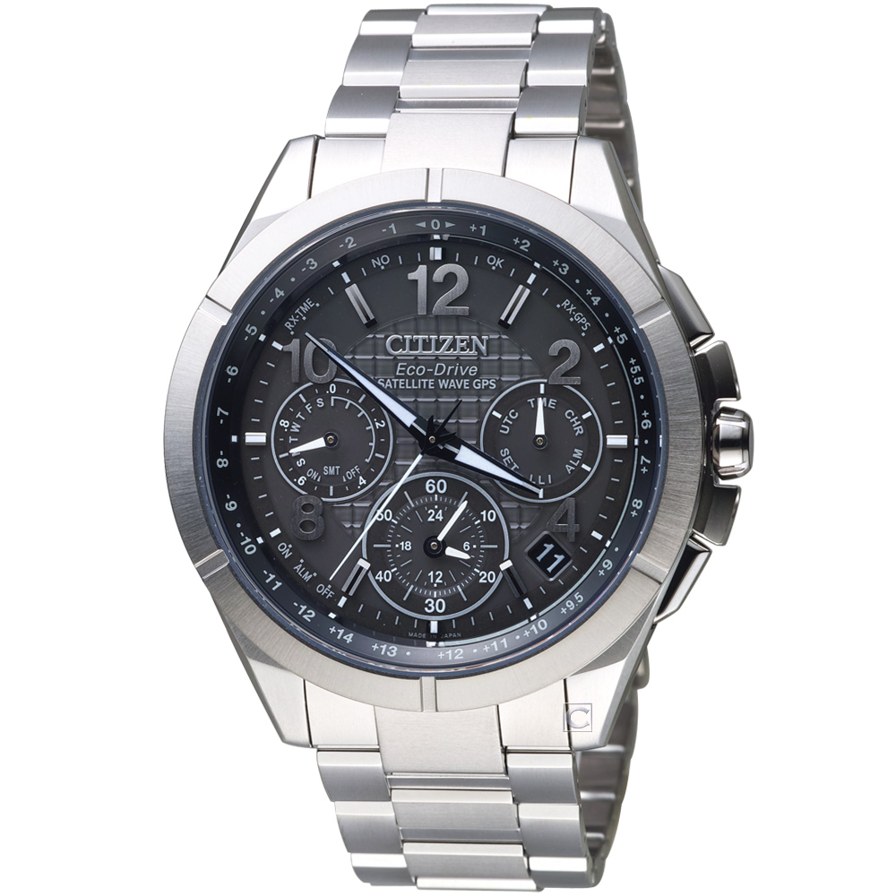 CC9070-56H 灰色 CITIZEN 星辰衝鋒時機GPS衛星對時鈦金屬腕錶