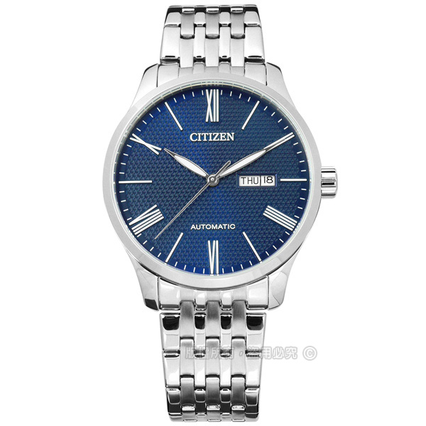 CITIZEN / NH8350-59L / 限量 機械錶 自動上鍊 礦石強化玻璃 日期星期 不鏽鋼手錶 藍色 40mm