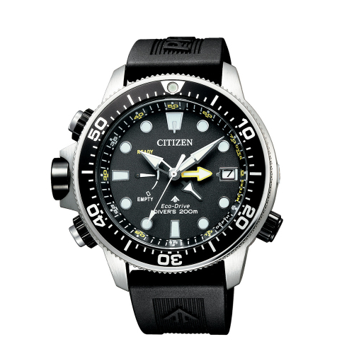 CITIZEN PROMASTER潛水200米光動能橡膠腕錶BN2036-14E