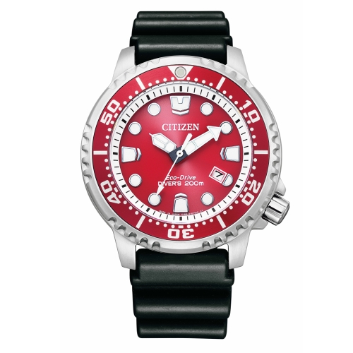 CITIZEN PROMASTER海洋潛水200光動能橡膠腕錶BN0159-15X