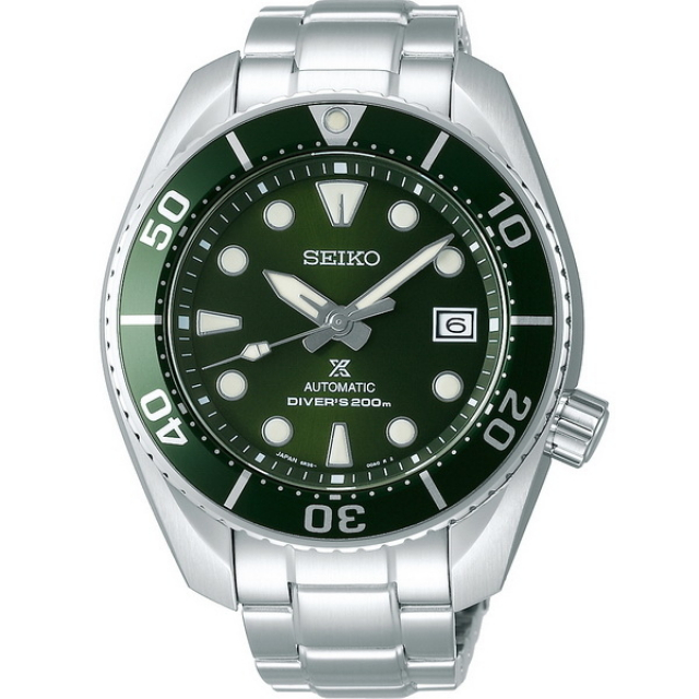 【SEIKO】精工 Prospex 兩百米專業潛水機械錶 SPB103J1@6R35-00A0G 綠/銀 45mm