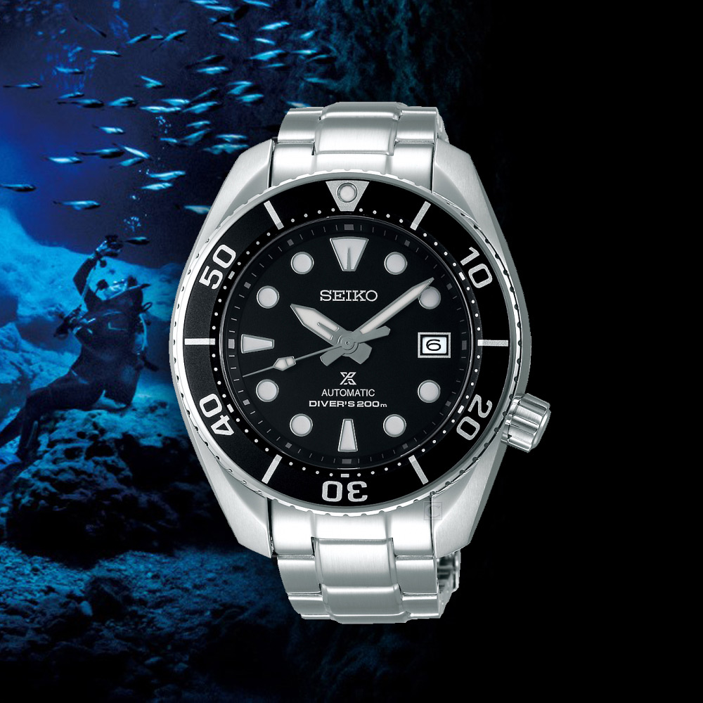 SEIKO精工PROSPEX系列相撲廣告款潛水機械錶 黑 6R35-00A0D SPB101J1