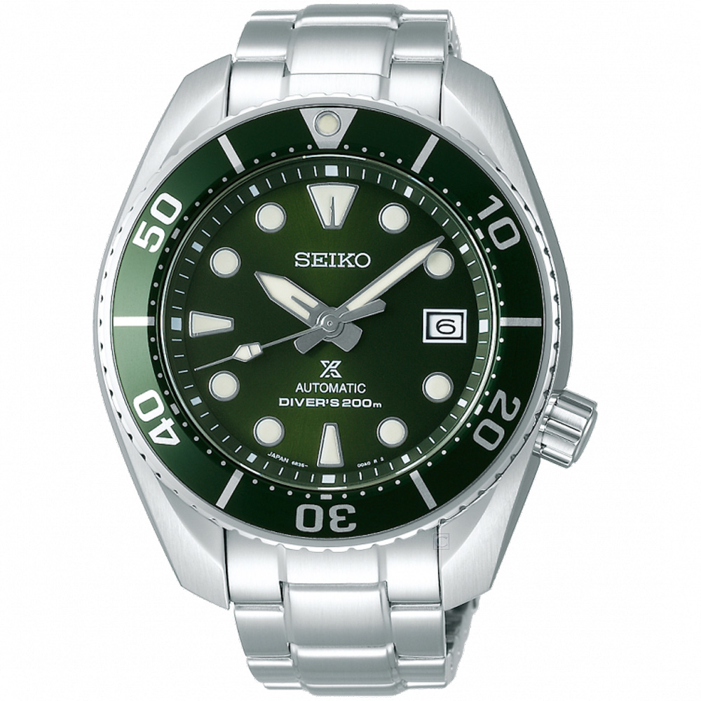 SEIKO精工PROSPEX系列相撲廣告款潛水機械錶 綠 6R35-00A0G SPB103J1