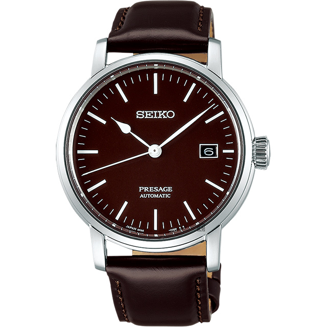 SEIKO PRESAGE 琺瑯工藝機械錶-紅棕/40mm 6R35-00F0B(SPB115J1)