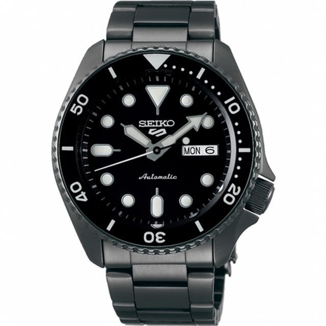 SEIKO 5 sport運動潮流機械腕錶/黑鋼4R36-07G0SD(SRPD65K1)