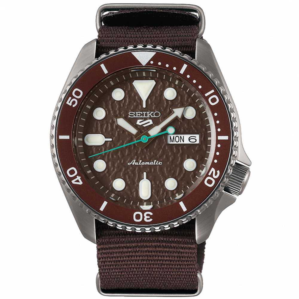 SEIKO 精工 5 Sports 綻放自我機械錶/咖啡/42.5mm (4R36-07G0E/SRPD85K1)