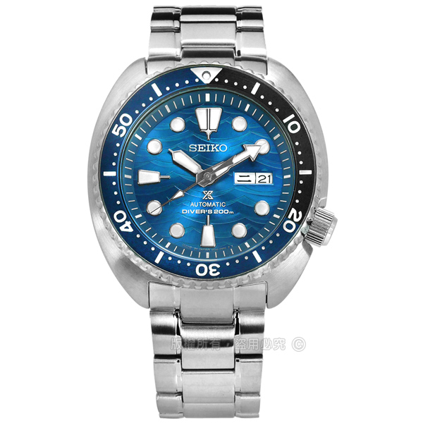 SEIKO 精工 / 4R36-07D0B.SRPD21J1 / PROSPEX 蔚藍海洋 潛水錶 機械錶 防水200米 不鏽鋼手錶 藍色 45mm