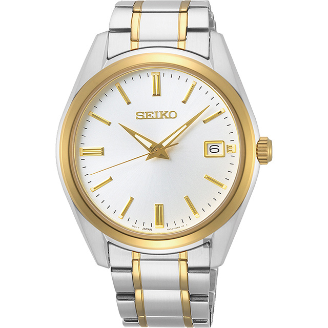 SEIKO 精工 CS 時尚石英手錶-銀x雙色39mm 6N52-00A0KS(SUR312P1)