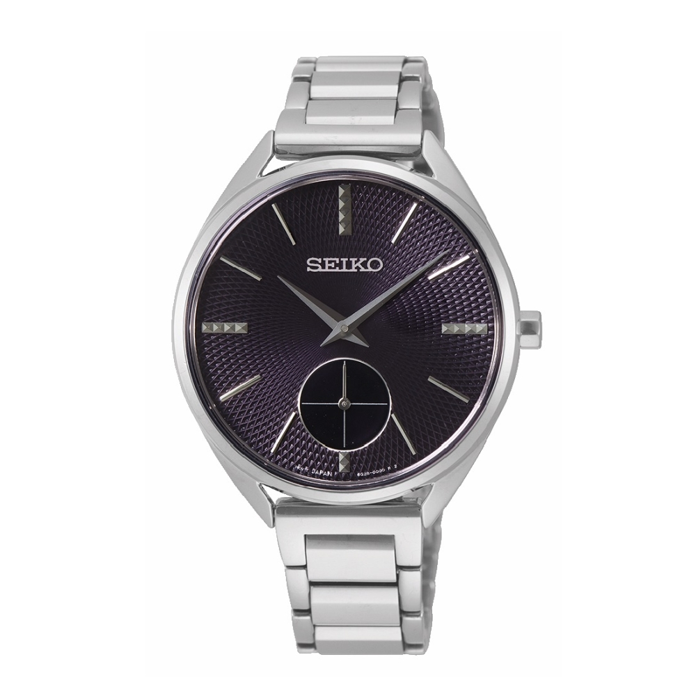 SEIKO精工 復古優雅小秒針腕錶6G28-00Y0D(SRKZ51P1)