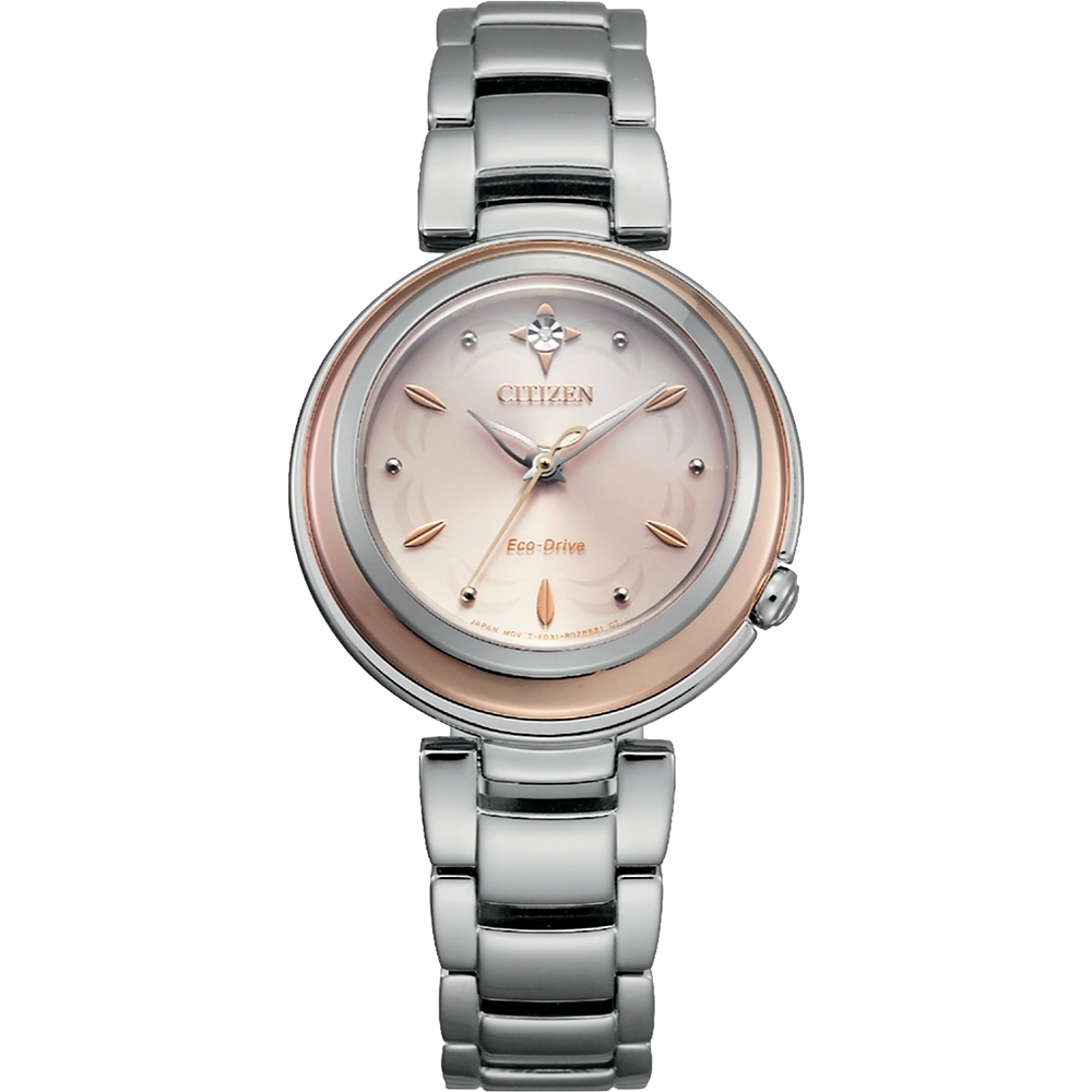 CITIZEN L系列璀璨美鑽光動能腕錶EM0589-88X