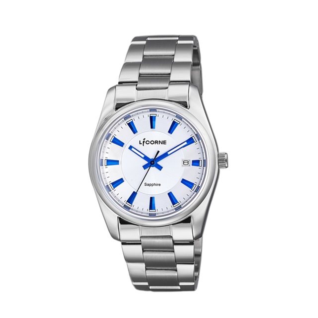 【LICORNE力抗錶】都會款 簡約風格手錶 (白/銀LT132BWWI-N)