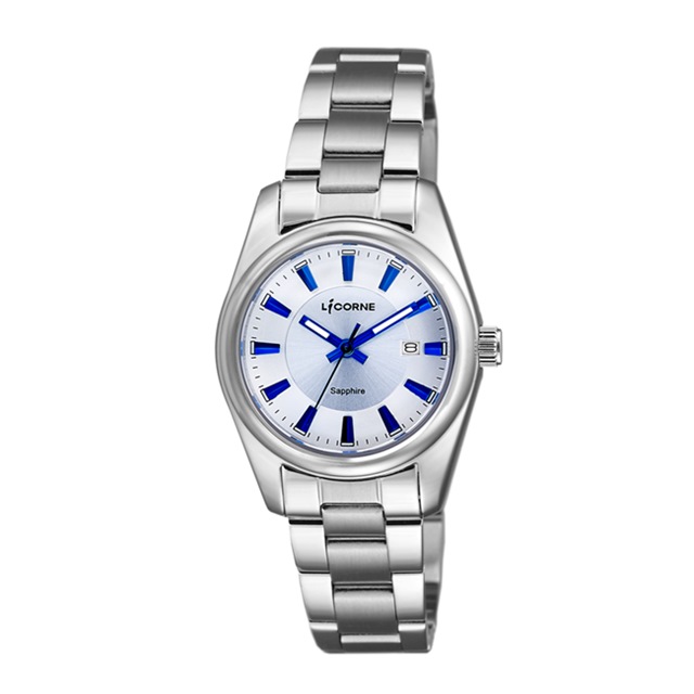 【LICORNE力抗錶】都會款 簡約風格手錶 (白/銀LT132LWWI-N)