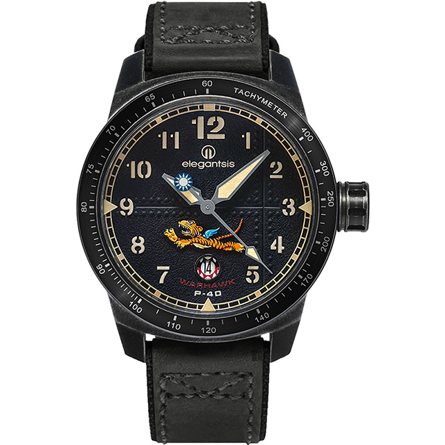 elegantsis 愛樂時 飛虎隊P-40限量腕錶 ELJX48MAS-FT-NEB01LC