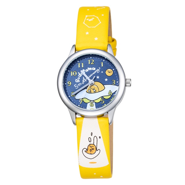 【HELLO KITTY】蛋黃哥 五週年紀念手錶 (黃 KT071LWNY)