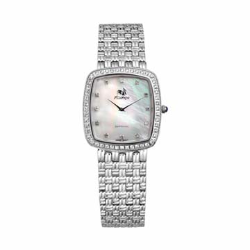 FLUNGO佛朗明哥方型珍珠超薄男腕錶