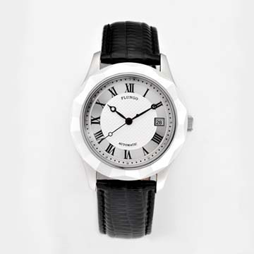 FLUNGO 佛朗明哥羅馬典藏機械腕錶(白)