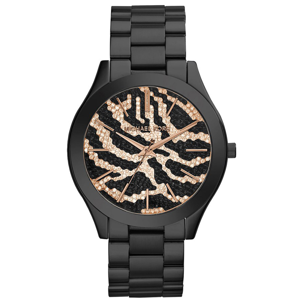 Michael Kors 狂野時尚派對腕錶-黑x金/42mm MK3316