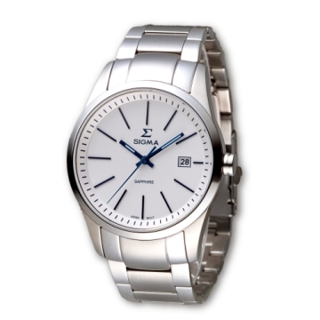 SIGMA 時光迷人藍寶石鏡面時尚腕錶/41mm/9814M-2