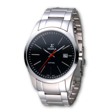 SIGMA 時光迷人藍寶石鏡面時尚腕錶/41mm/9814M-1
