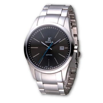 SIGMA 時光迷人藍寶石鏡面時尚腕錶/41mm/9814M01