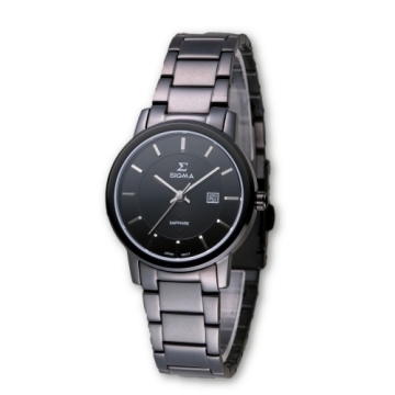 SIGMA 簡約風格藍寶石鏡面時尚腕錶/小碼/30mm/1122L-B