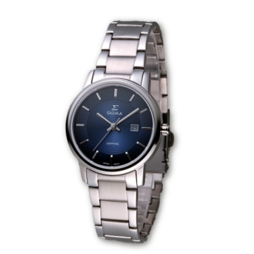 SIGMA 簡約風格藍寶石鏡面時尚腕錶/小碼/30mm/1122L-3