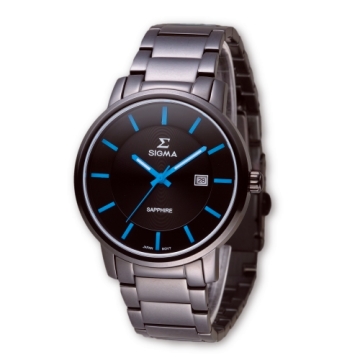 SIGMA 簡約風格藍寶石鏡面時尚腕錶/大碼/40mm/1122MB13