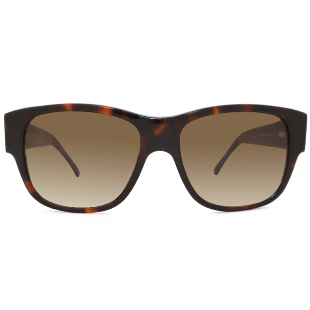 LOEWE 羅威經典品牌壓紋款方框太陽眼鏡(琥珀 SLW693-09XK)