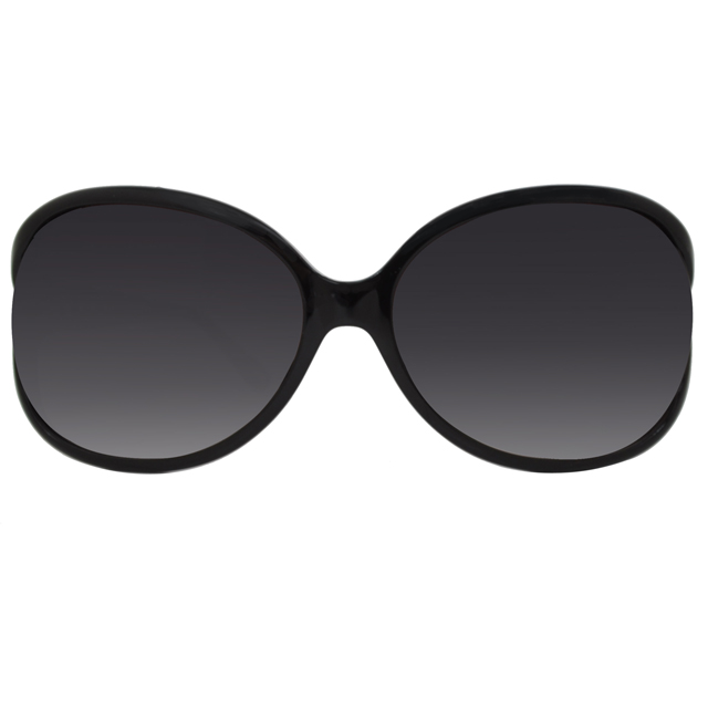 LOEWE 羅威經典LOGO設計必備大框款太陽眼鏡(黑/金 SLW742G-0700)