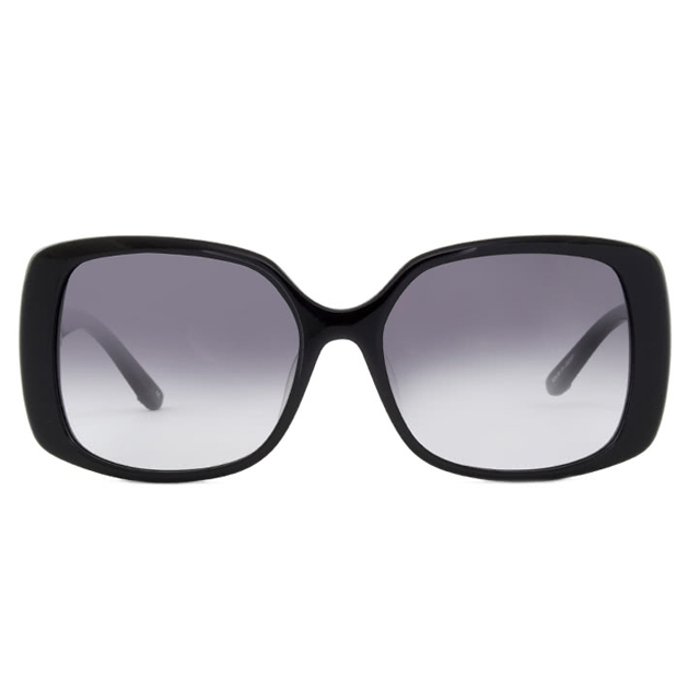 【ANNA SUI 安娜蘇】日本安娜蘇鏤空愛心設計款太陽眼鏡(黑 -AS848001)
