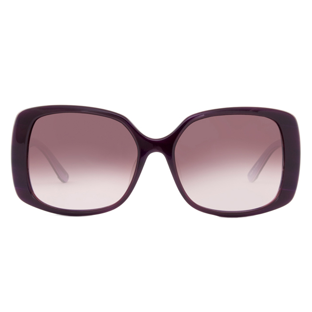 【Anna Sui 安娜蘇】鏤空愛心設計太陽眼鏡(紫色)AS848766