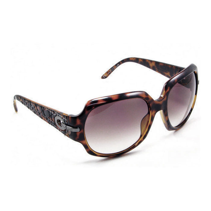 【Dior】太陽眼鏡 MYLADYDIOR1 791JS 皮革紋路 琥珀斑紋 真品太樺公司貨