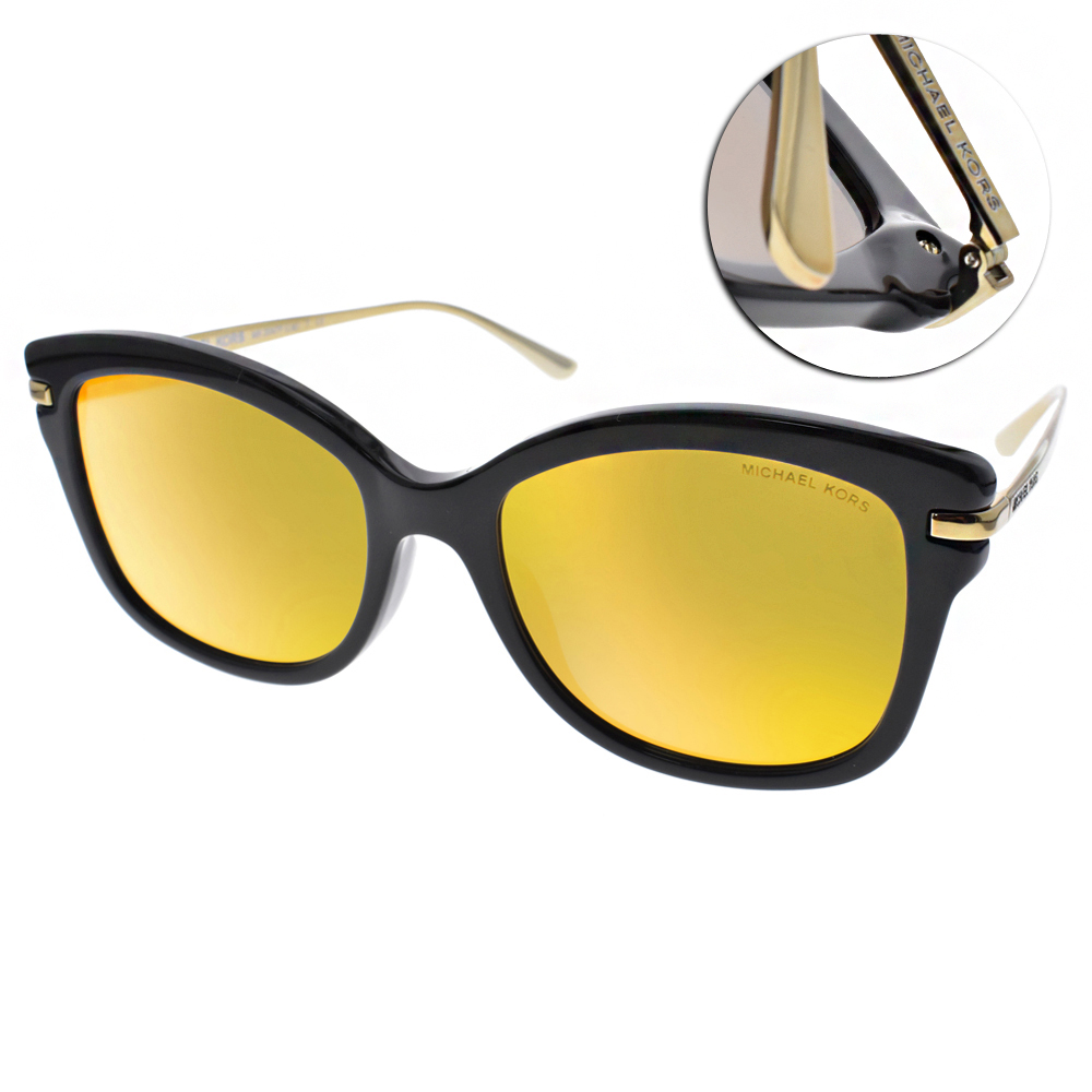 MICHAEL KORS太陽眼鏡 歐美時尚熱銷款(黑-黃水銀) #MK2047F 31607P