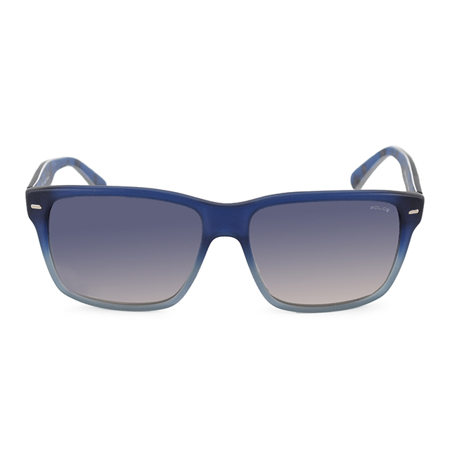 POLICE義大利 質感塗鴉個性太陽眼鏡 / 藍POS1860-W60M