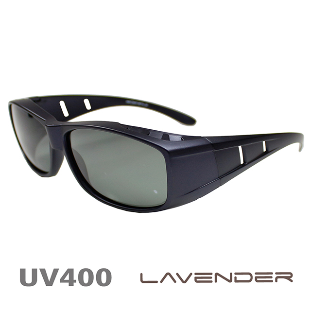 Lavender-偏光套鏡-超輕量設計款-霧黑紫-9408-近視/老花可戴