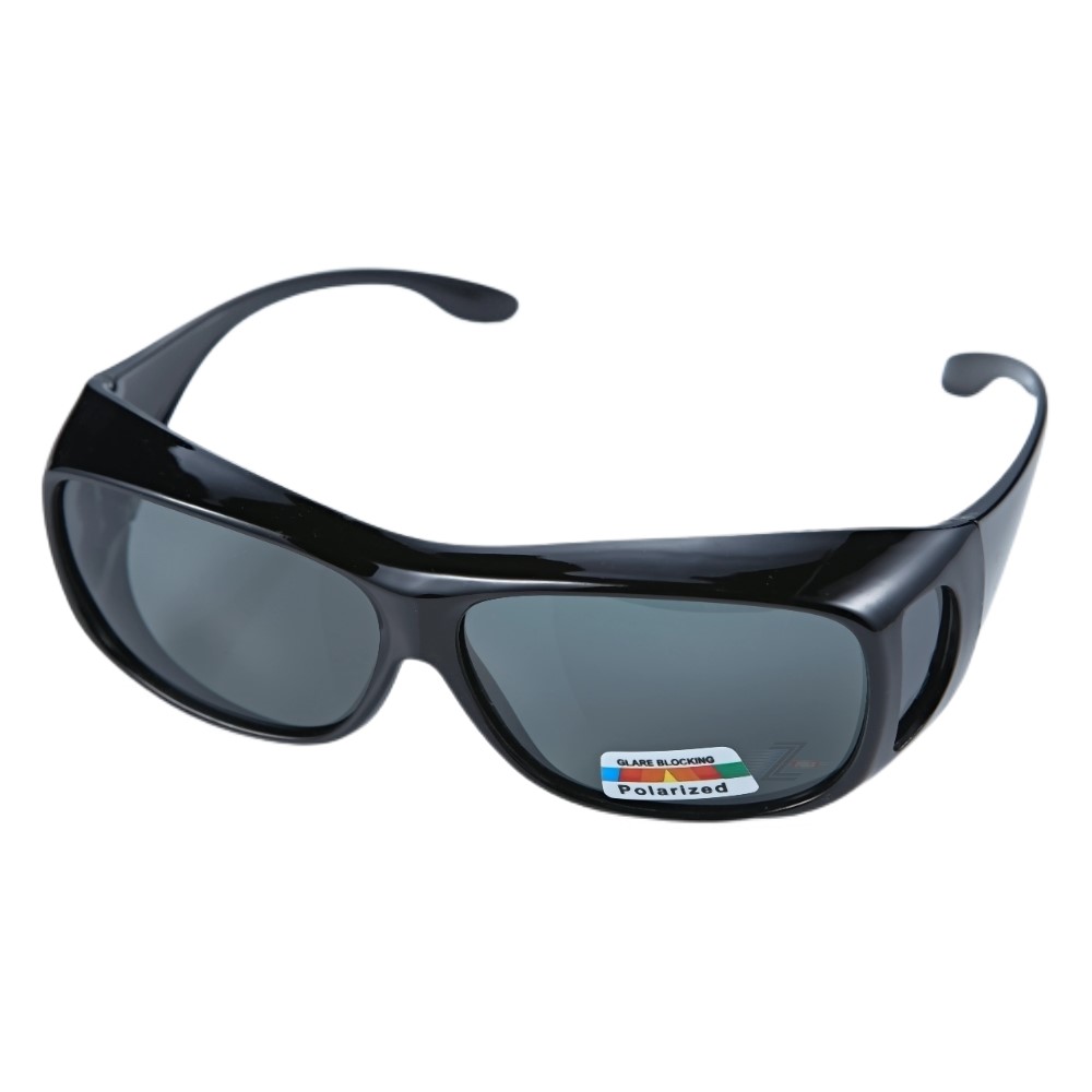 加大版中型！【Z-POLS專業設計款】舒適全覆式Polarized偏光(任何眼鏡都可用)太陽眼鏡(五色)