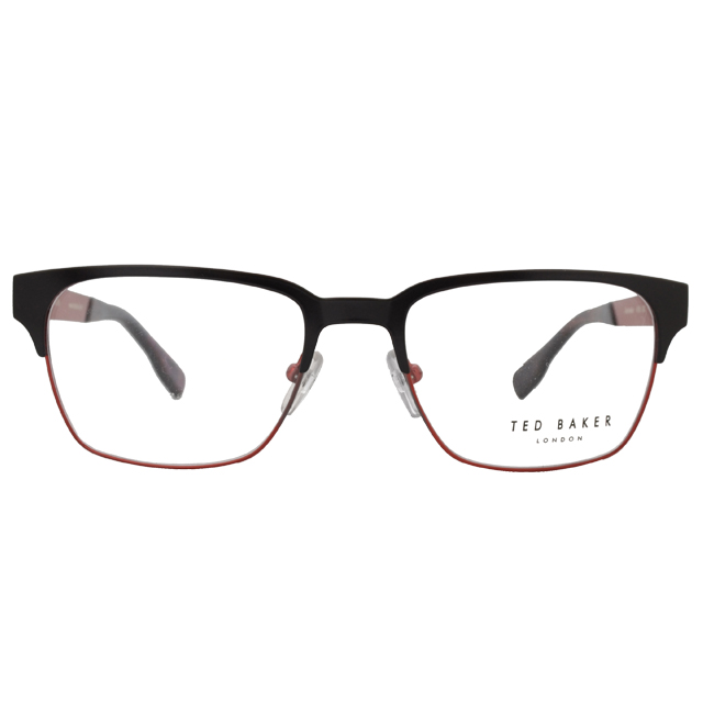 Ted Baker 英倫電子搖滾金屬質感光學眼鏡(紅) TB4195-002