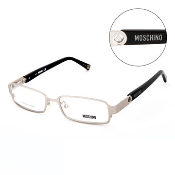 MOSCHINO義大利經典時尚平光眼鏡(黑) MO04601