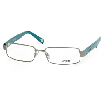 MOSCHINO義大利經典造型平光眼鏡(青藍) MO03803