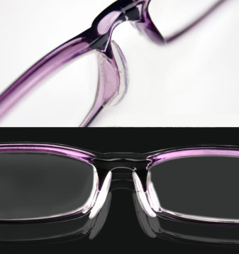 透明防滑矽膠增高鼻墊/眼鏡防滑鼻墊 X 12付 /2.5mm (一年使用量) 加贈12片清潔片