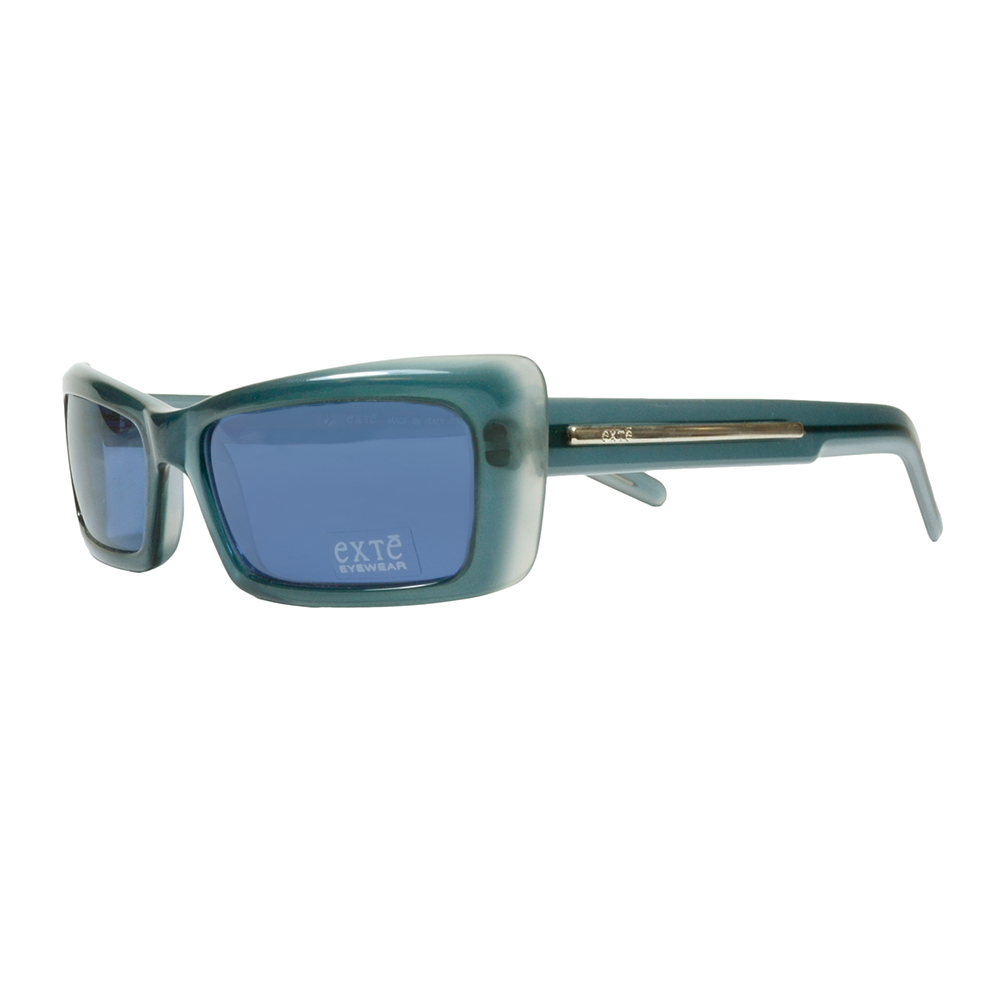 EXTE 米蘭風格※側邊簡約金屬框線條※太陽眼鏡(綠光+藍) EX8S-547