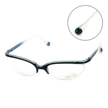 Anna Sui 日本安娜蘇 魔幻漸層立體精雕造型平光眼鏡(藍) AS03304
