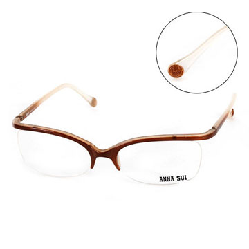 Anna Sui 日本安娜蘇 魔幻漸層立體精雕造型平光眼鏡(金) AS03403