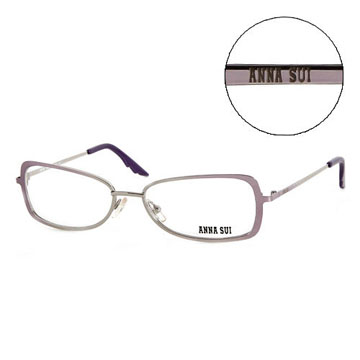Anna Sui 日本安娜蘇 時尚經典漸層造型平光眼鏡(紫) AS04102