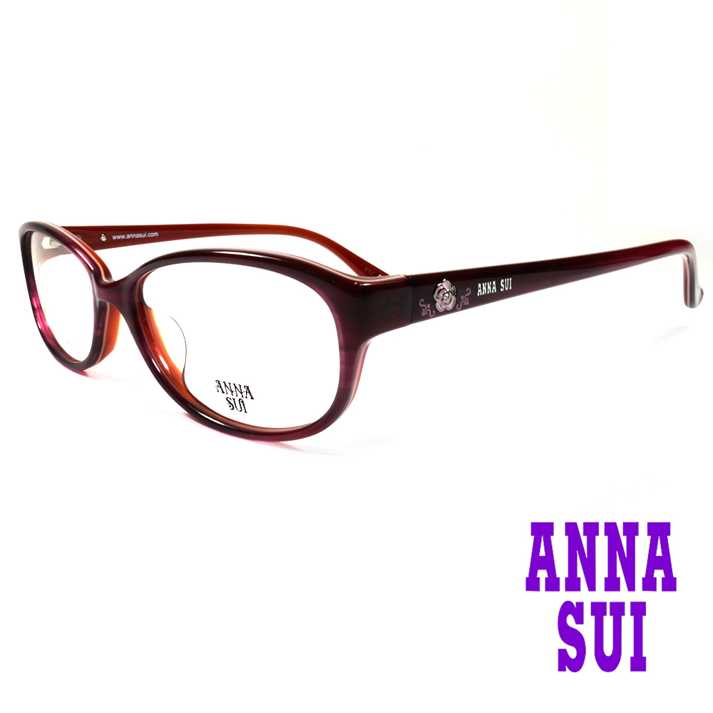 ANNA SUI 經典薔薇造型眼鏡(紅色)AS620-209