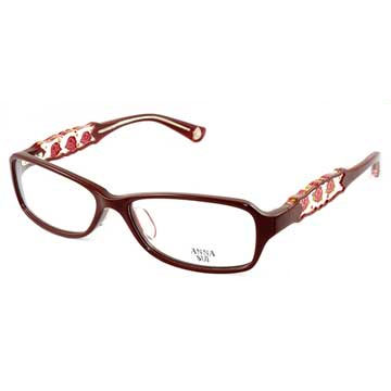 Anna Sui 安娜蘇 古典祕密薔薇花園造型眼鏡(紅色) AS519-1200