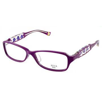 Anna Sui 安娜蘇 經典紫薔薇祕密花園造型眼鏡(紫色) AS519-1700