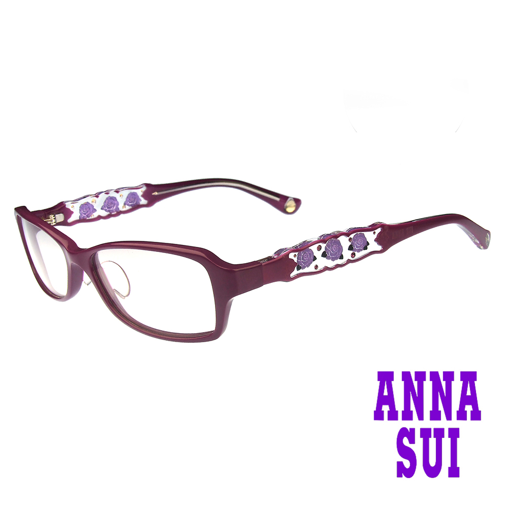 Anna Sui 安娜蘇 經典紫薔薇秘密花園造型眼鏡(紫色) AS519-1700