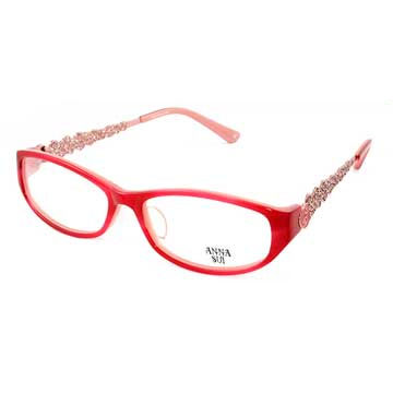 Anna Sui 安娜蘇 金屬簍空薔薇甜蜜花園造型眼鏡(粉色) AS524-1211