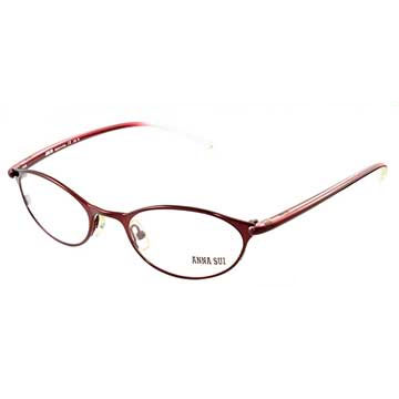 Anna Sui 安娜蘇 經典花園漸層金屬框造型眼鏡(紅色) AS03701